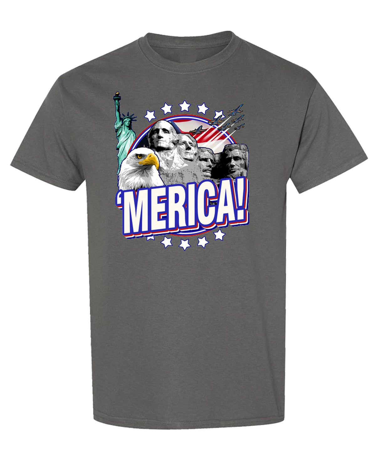 Merica — Charcoal T-Shirt — front