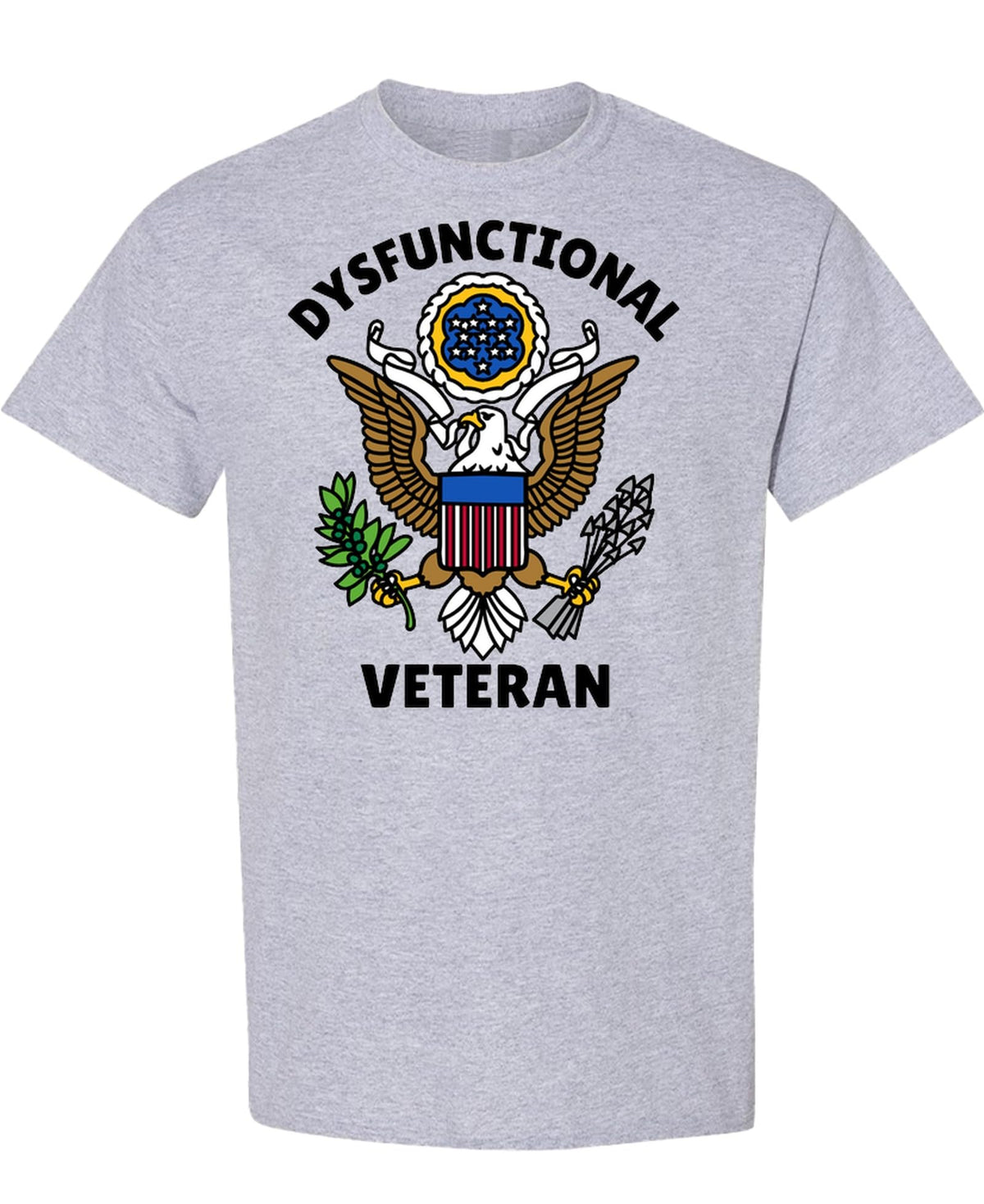 Dysfunctional Veteran — Sport Gray T-Shirt — front