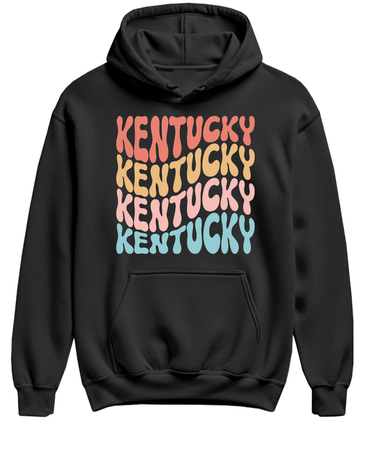 Kentucky — Black Hoodie — front