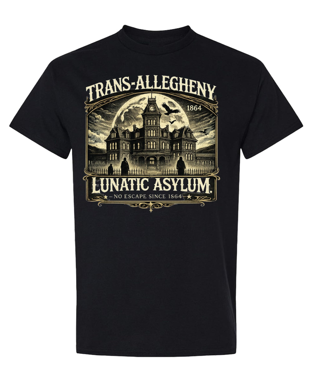 Trans-Allegheny Lunatic Asylum — Black T-Shirt — front