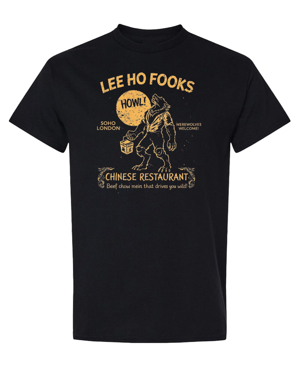 Chinese Restaurant — Black T-Shirt — front