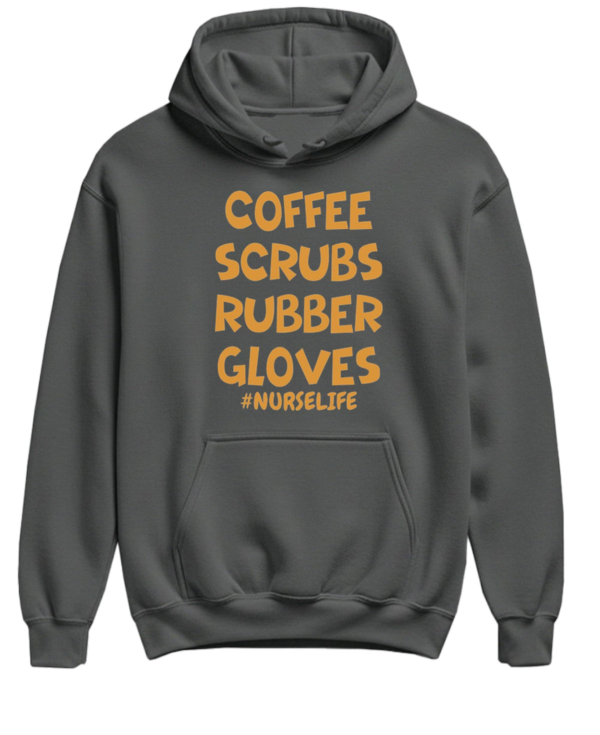 Nurse Life — Charcoal Hoodie — front