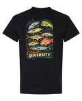 Saltwater Fishing — Black T-Shirt — front