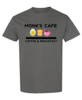 Monk's Cafe — Charcoal T-Shirt — front