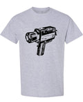 Vintage Super 8 Movie Camera — Sport Gray T-Shirt — front