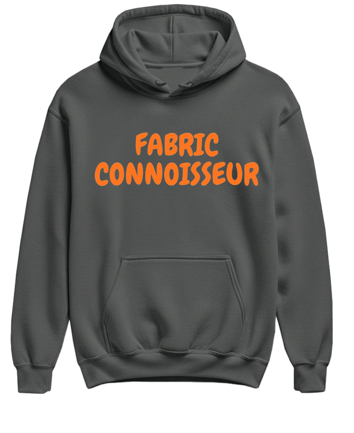 Fabric Connoisseur Funny Sewing — Charcoal Hoodie — front