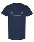 Leg Rests Arrows — Navy T-Shirt — front