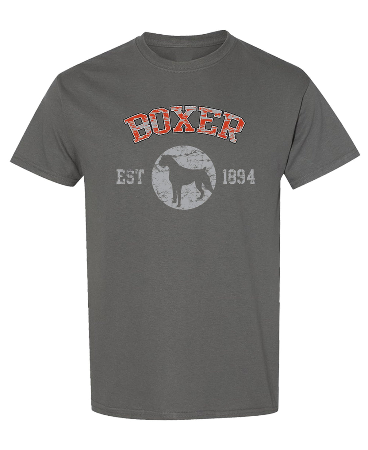 Boxer Established 1894 — Charcoal T-Shirt — front