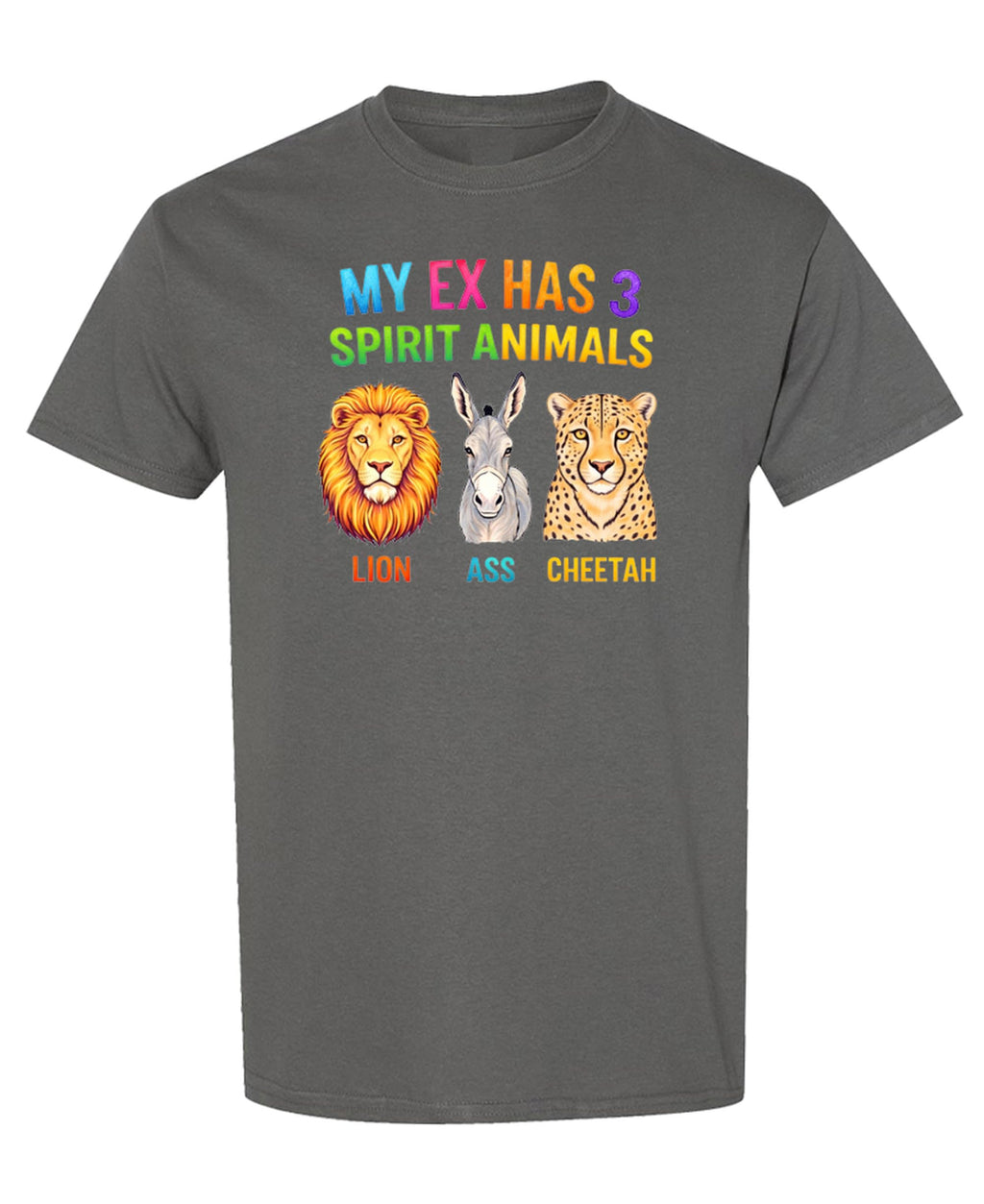 Funny Animal Lover — Charcoal T-Shirt — front