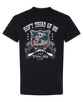 Don't Tread on Me — Black T-Shirt — front