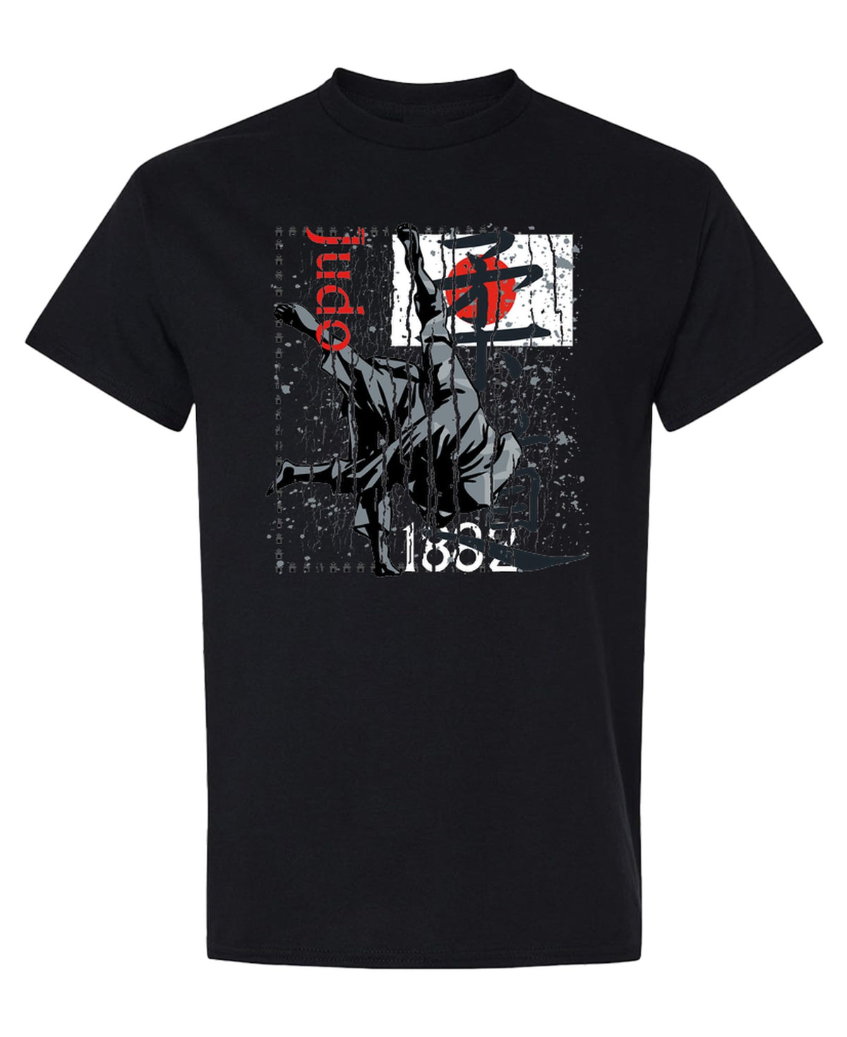 Judo 1882 — Black T-Shirt — front