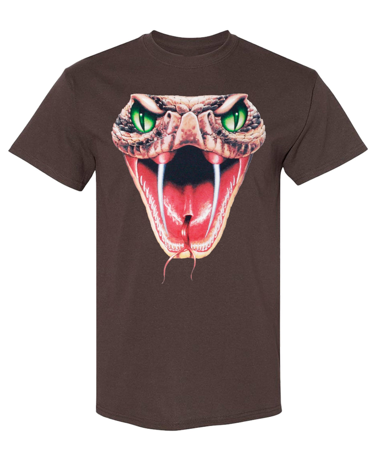 Viper Fangs — Chocolate T-Shirt — front
