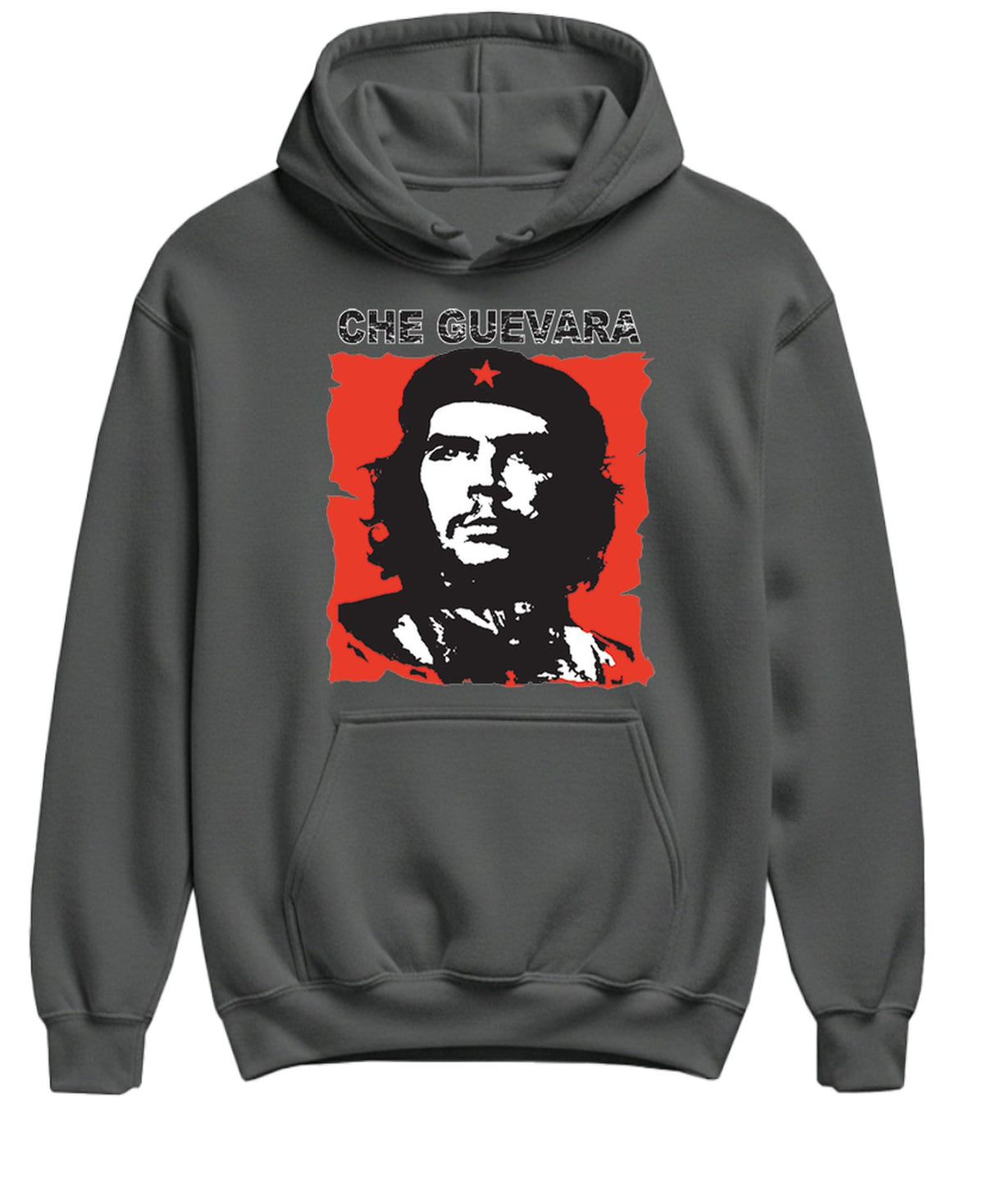 Che Guevara Portrait — Charcoal Hoodie — front