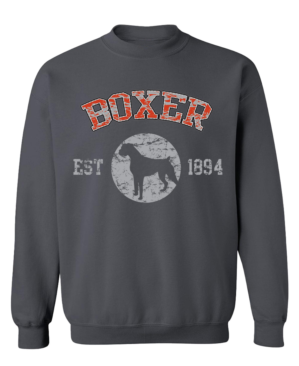 Boxer Established 1894 — Charcoal Sweatshirt — front