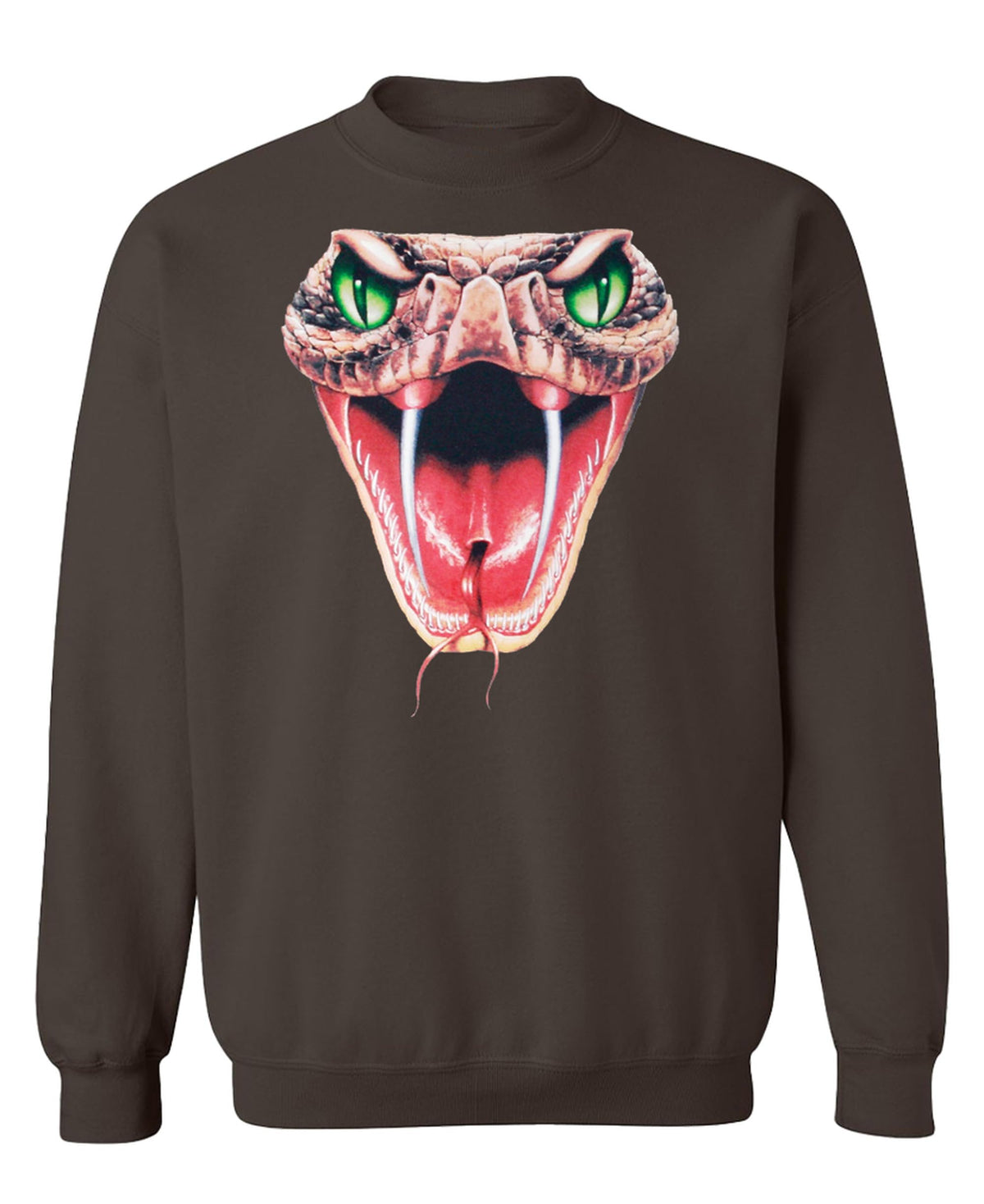 Viper Fangs — Chocolate Sweatshirt — front
