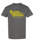 Alcohol Tobacco and Firearms Convenience Store — Charcoal T-Shirt — front
