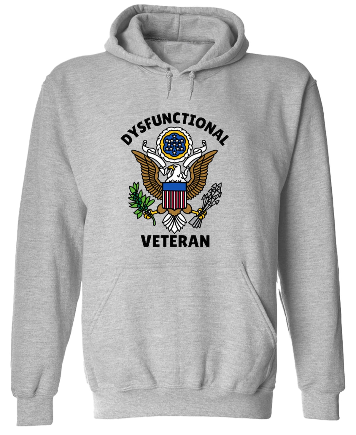Dysfunctional Veteran — Sport Gray Hoodie — front