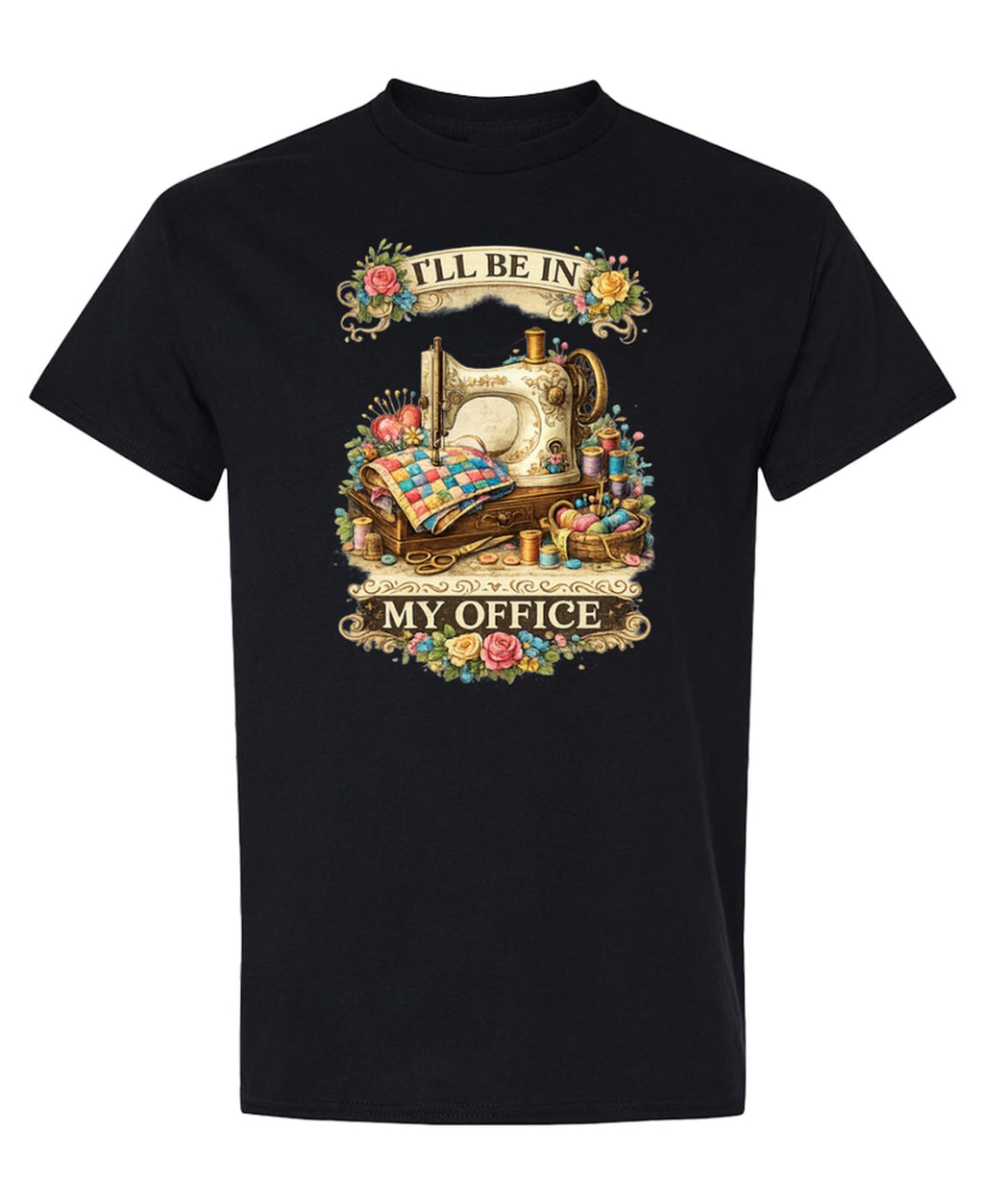 Sewing Room — Black T-Shirt — front