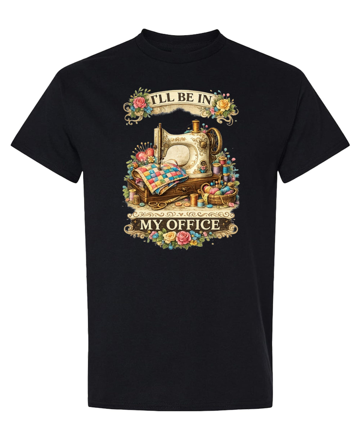 Sewing Room — Black T-Shirt — front