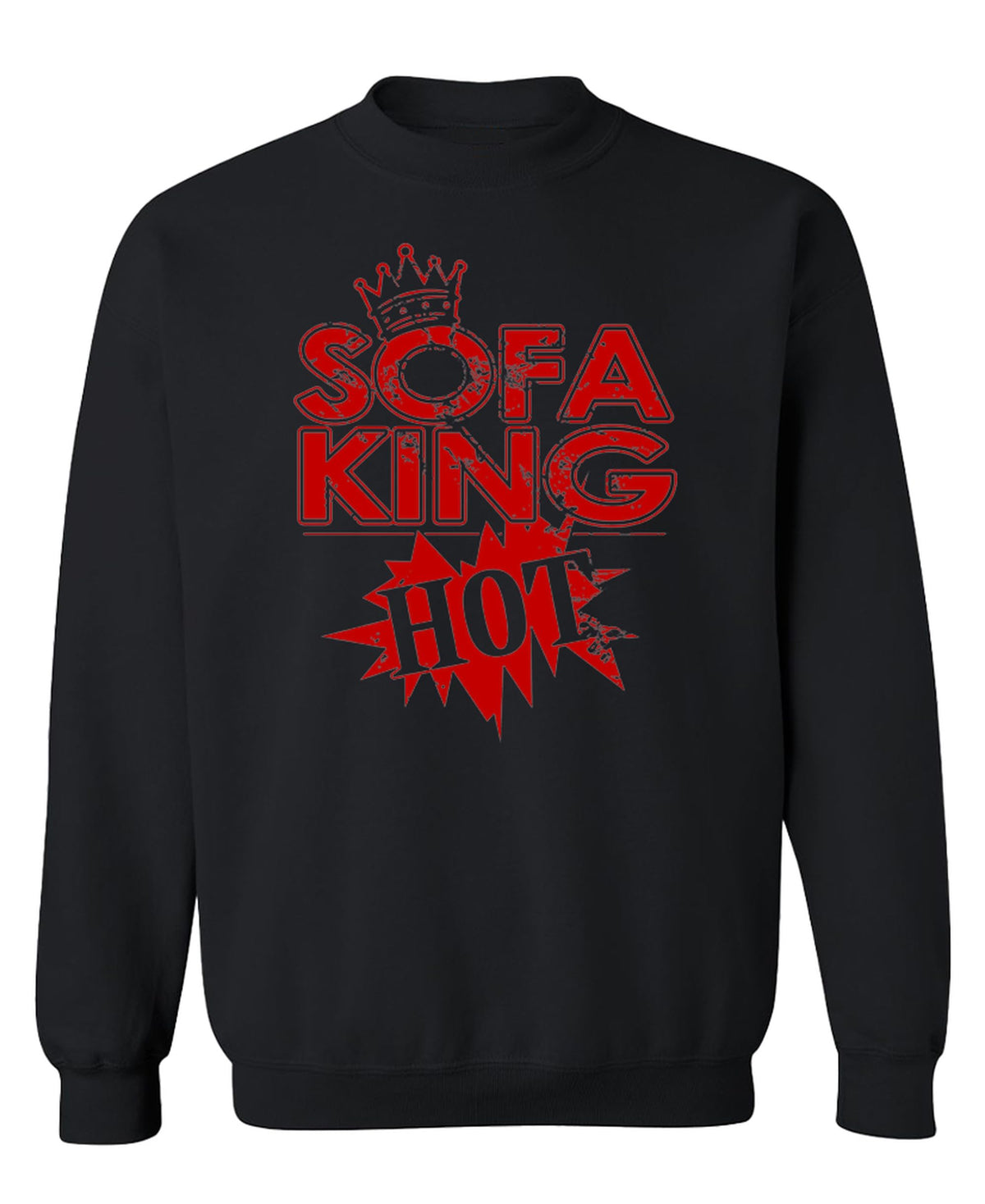 Funny Pun — Black Sweatshirt — front