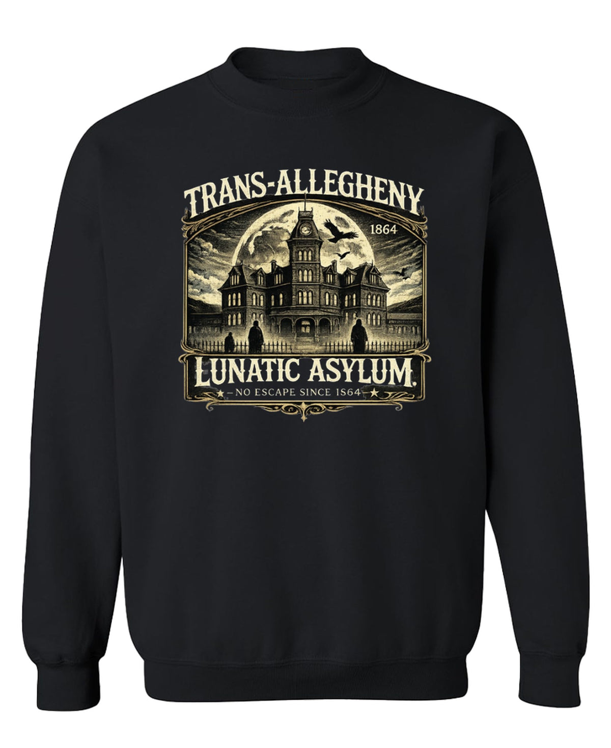 Trans-Allegheny Lunatic Asylum — Black Sweatshirt — front