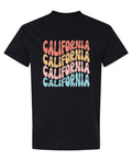 California — Black T-Shirt — front