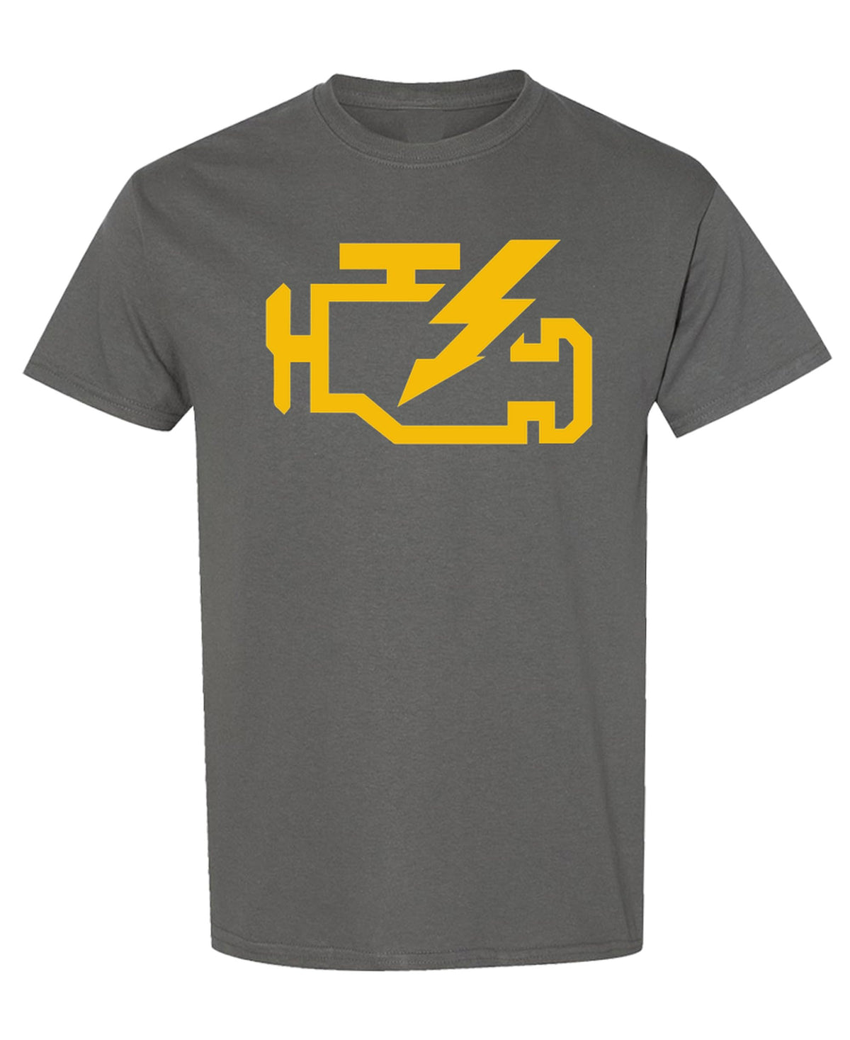 Check Engine Light — Charcoal T-Shirt — front