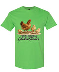 Chicken Tender Funny — Electric Green T-Shirt — front