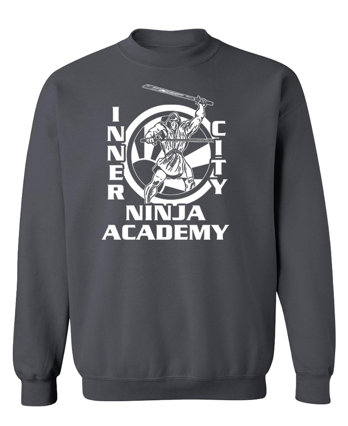 Inner City Ninja Academy — Charcoal Sweatshirt — front