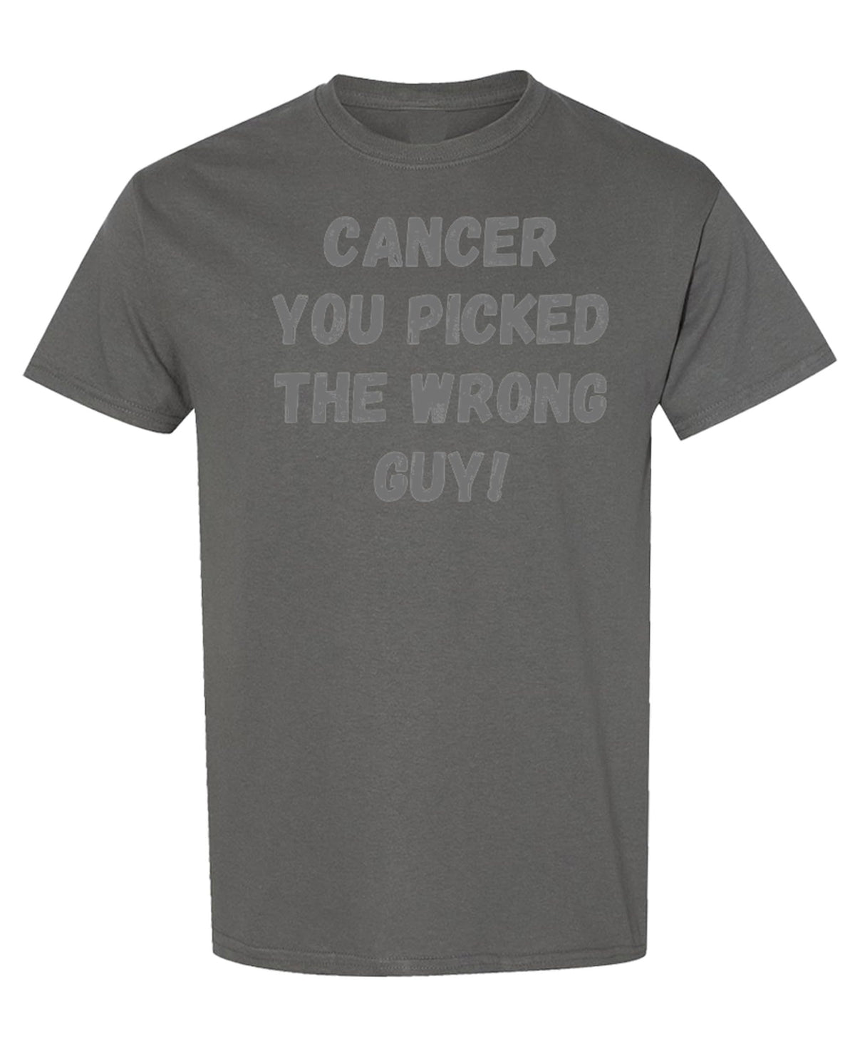Cancer Awareness — Charcoal T-Shirt — front