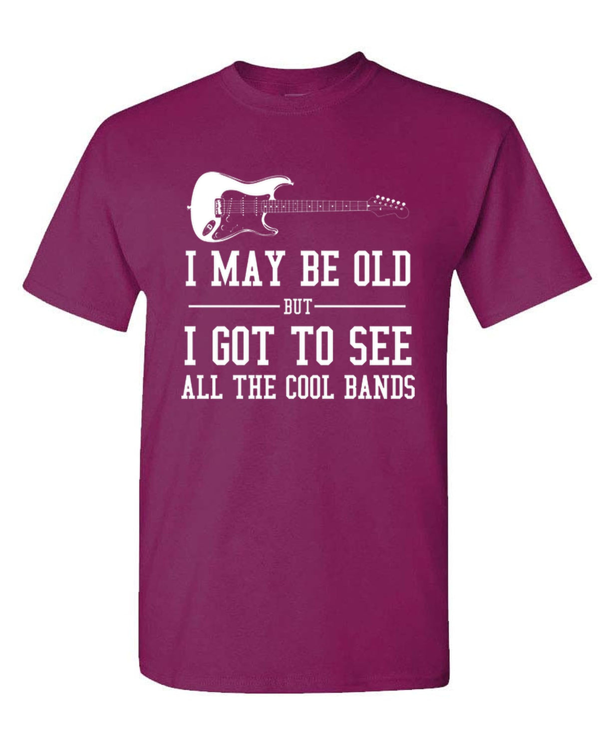 I Got to See All the Cool Bands — Berry T-Shirt — front
