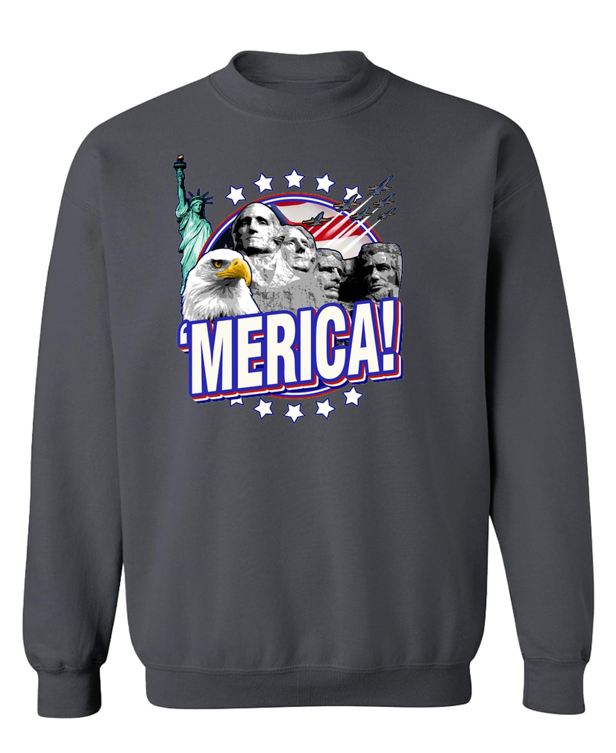 Merica — Charcoal Sweatshirt — front
