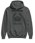 Feelin Crabby Fernando de Noronha — Charcoal Hoodie — front