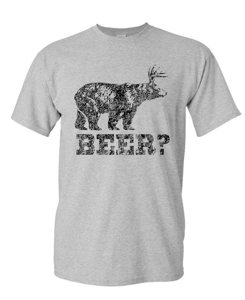 Deer Beer Bear — Ash T-Shirt — front