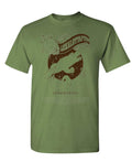 Lickalottapuss — Military Green T-Shirt — front