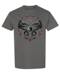 Yin Yang Dragons — Charcoal T-Shirt — front