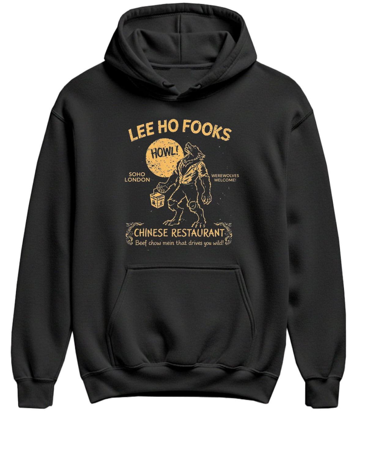 Chinese Restaurant — Black Hoodie — front