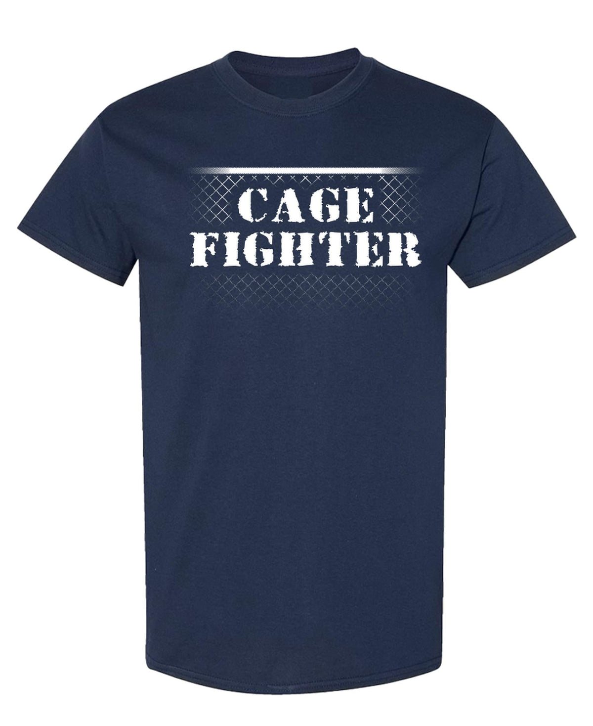 Cage Fighter — Navy T-Shirt — front