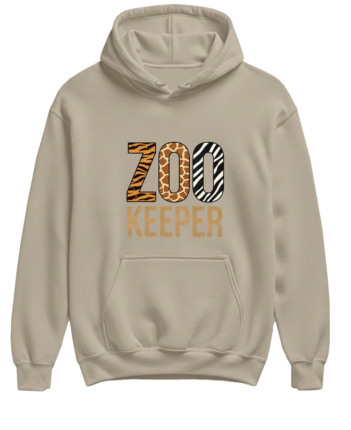 Zoo Keeper Tired Moms — Sand Hoodie — front
