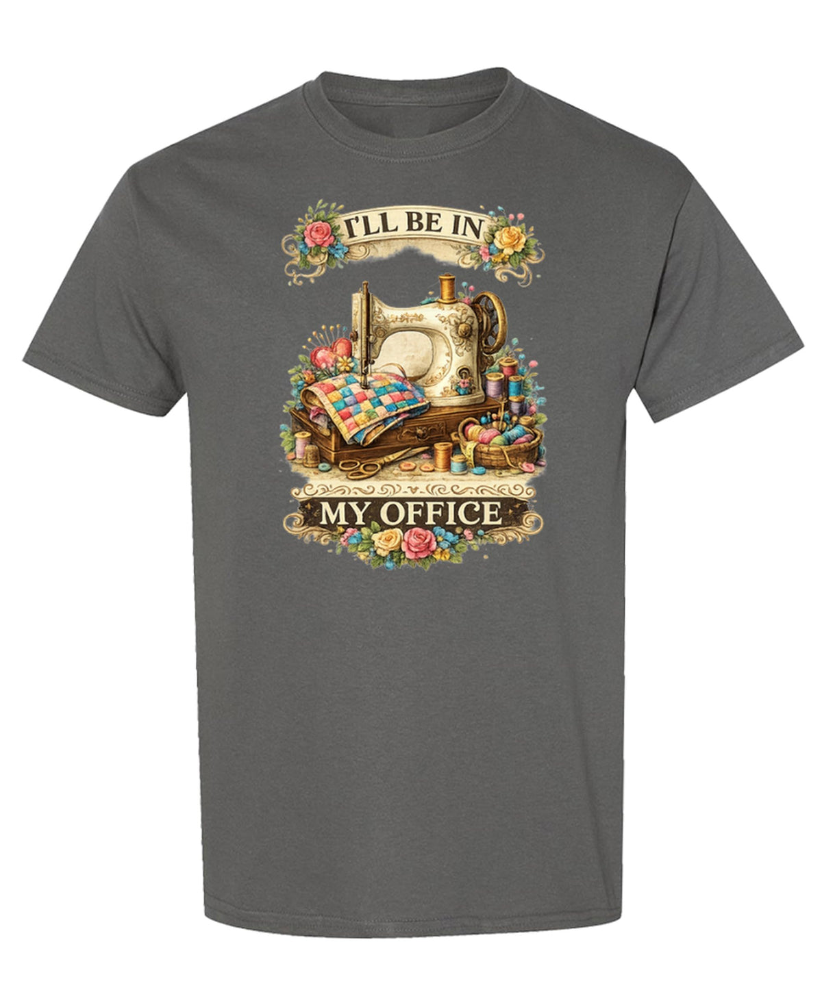 Sewing Room — Charcoal T-Shirt — front