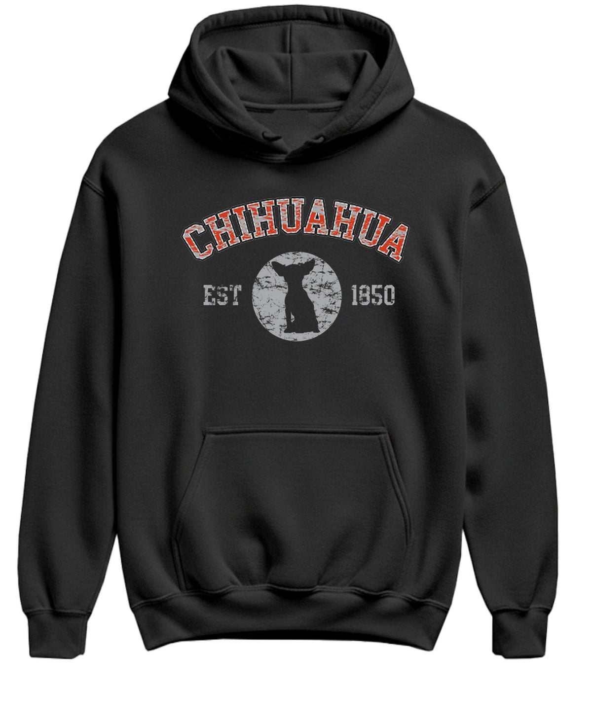 Chihuahua Established 1850 — Black Hoodie — front
