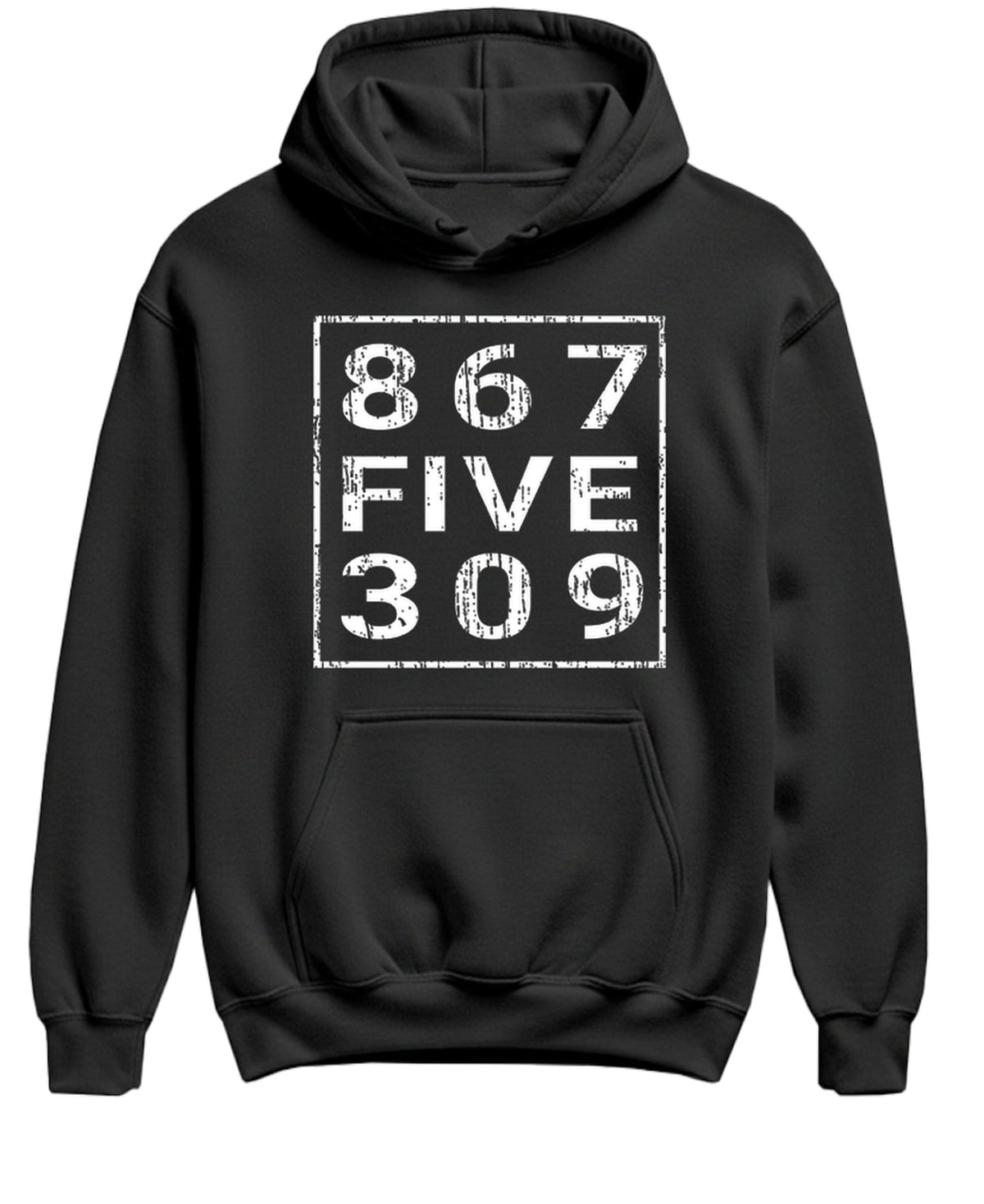 867 Five 309 — Black Hoodie — front