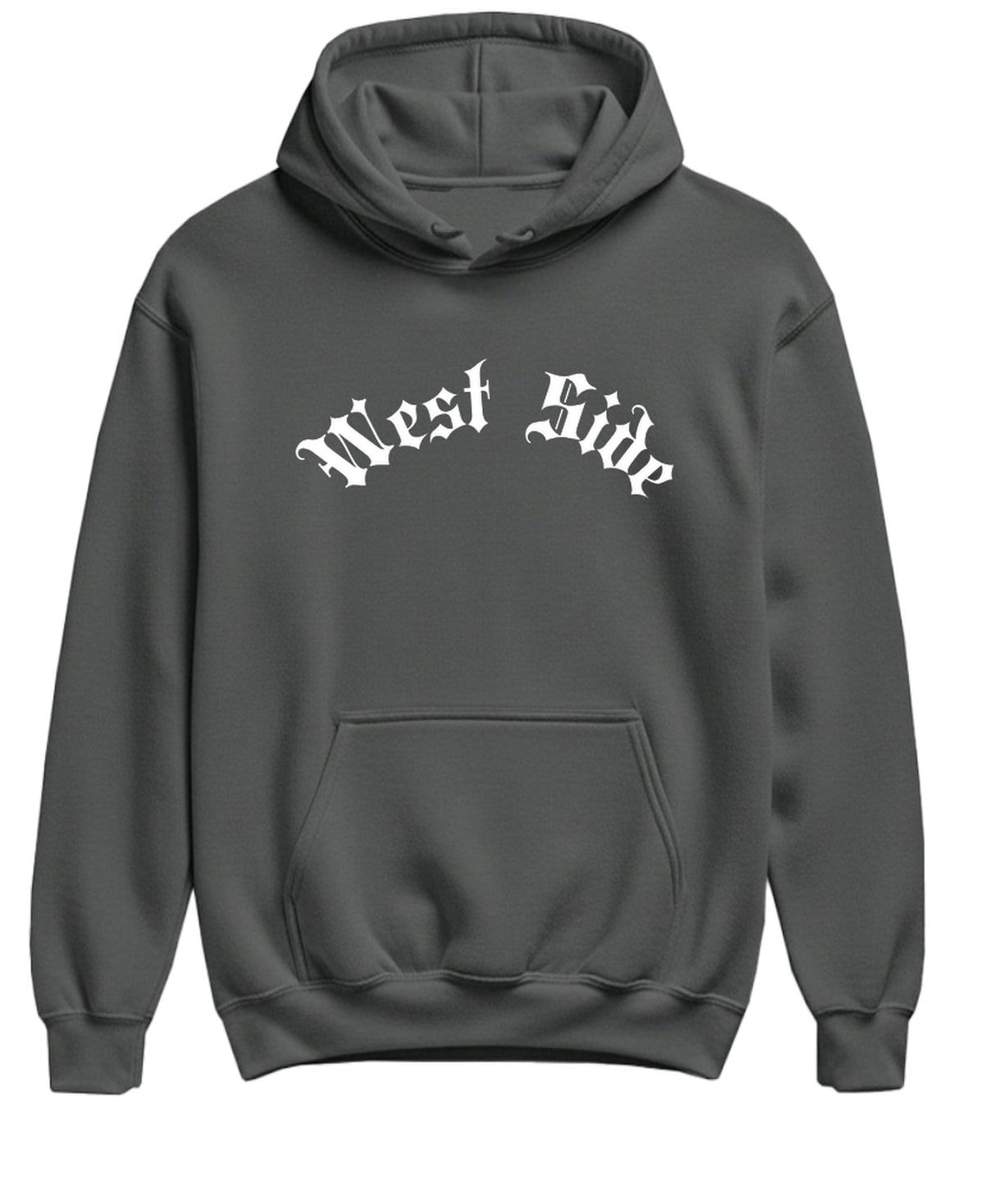 West Side — Charcoal Hoodie — front