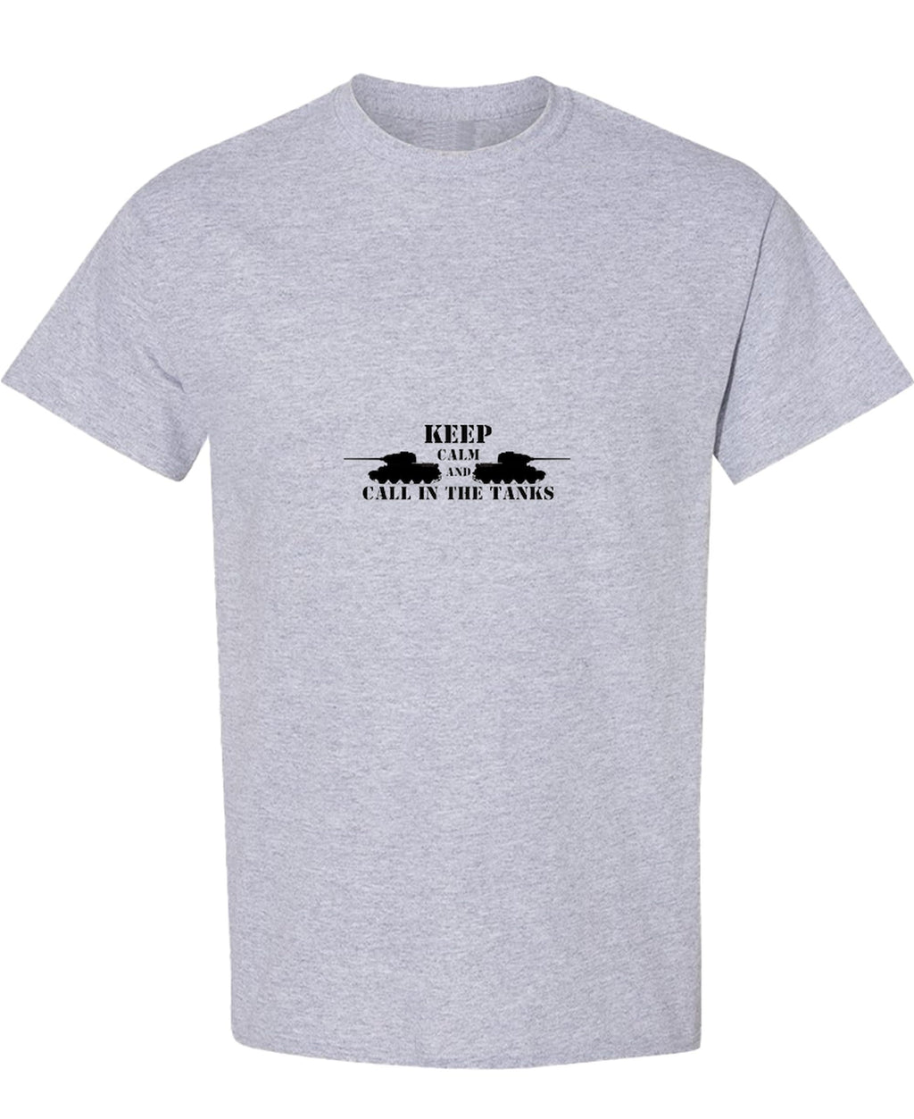 Funny Military Tanker — Sport Gray T-Shirt — front