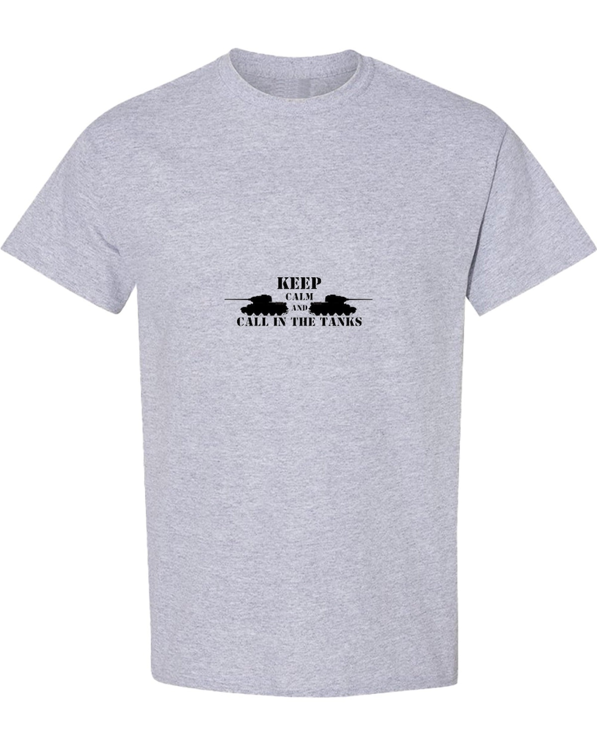 Funny Military Tanker — Sport Gray T-Shirt — front