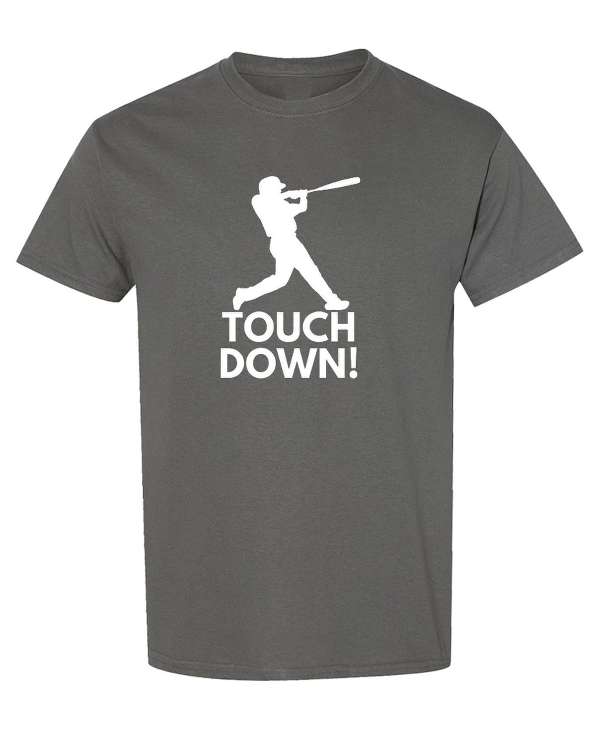 Funny Baseball Football Parody — Charcoal T-Shirt — front