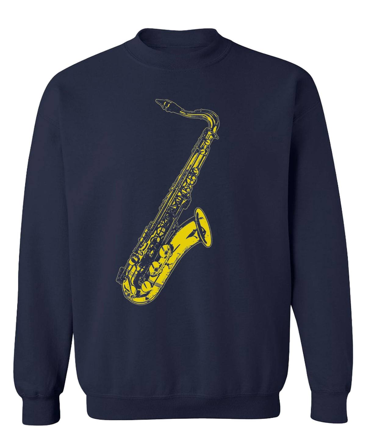 Golden Saxophone — Navy Sweatshirt — front