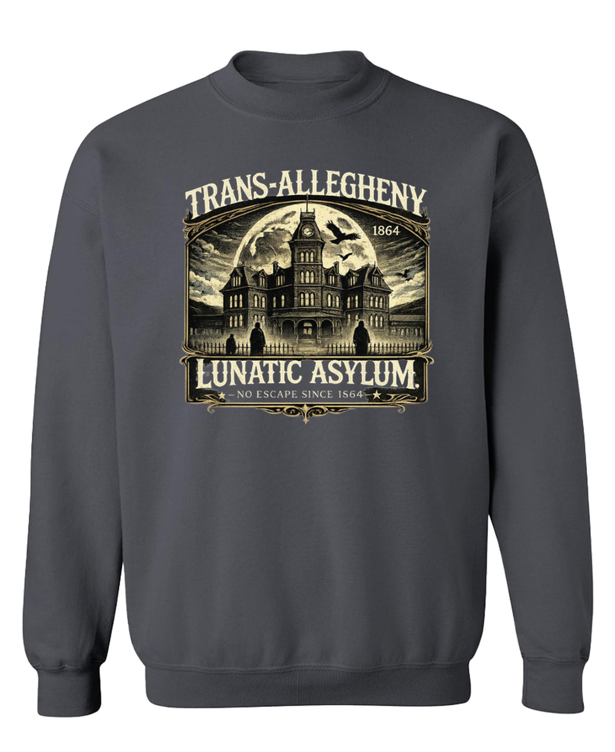 Trans-Allegheny Lunatic Asylum — Charcoal Sweatshirt — front