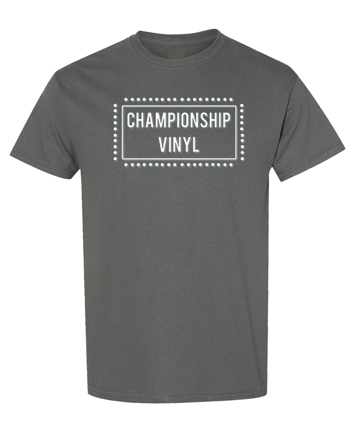 Championship Vinyl — Charcoal T-Shirt — front