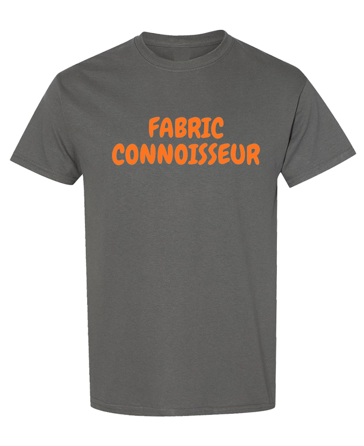 Fabric Connoisseur Funny Sewing — Charcoal T-Shirt — front